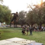 Tricklining. He had some skills... Tricklining. He had some skills...