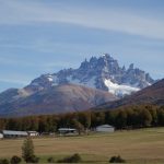 Friendly rolling hills with mordor mountains in the background...