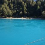 The stream looks tempting for a swim - until you notice the whirlpools...