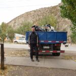 My bike gets a lift. Chile Chico -> Coyhaique.