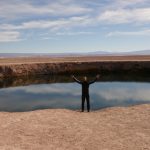 In the middle of the salt desert, there are two fresh water water holes that are "bottomless".