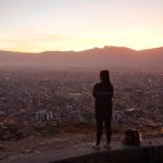 Broke looking out on Cochabamba.