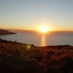 Sunrise at Lake Titicaca.