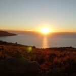 Sunrise at Lake Titicaca.