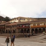 In the old city part there is strict rules on what owners are allowed to do with (the facades of) the buildings. Hence; KFC is present, but visually not as intruding as in Europe. Me gusta :-)