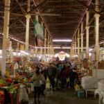 In-door street market.
