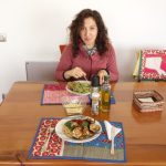Andrea in Santiago and the amazing lunch she prepared :-)