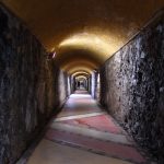 Tunnel into the oldest elevator (Ascenso Polanco) in the hills of Valparaíso