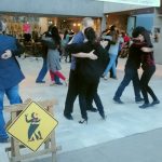 Evening tango (melonga) at Santiago's public library